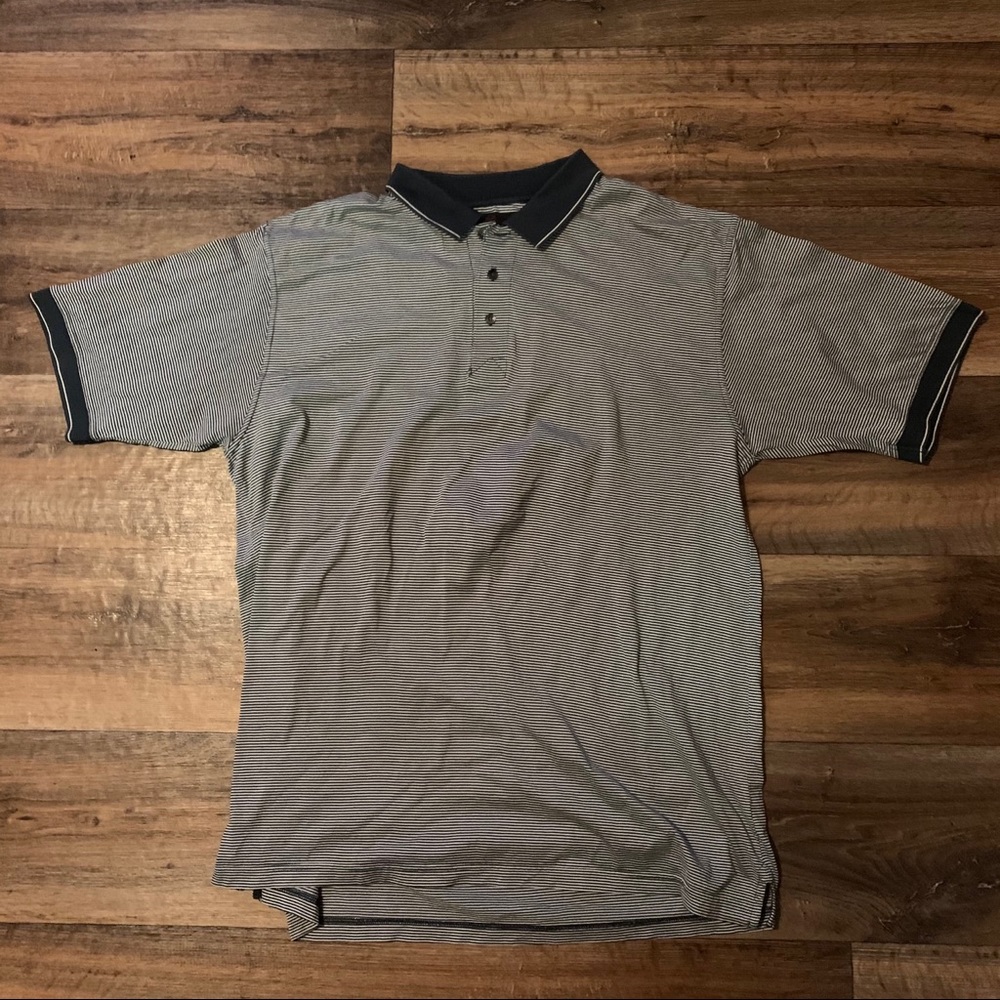 GREG NORMAN Striped Polo Size XL